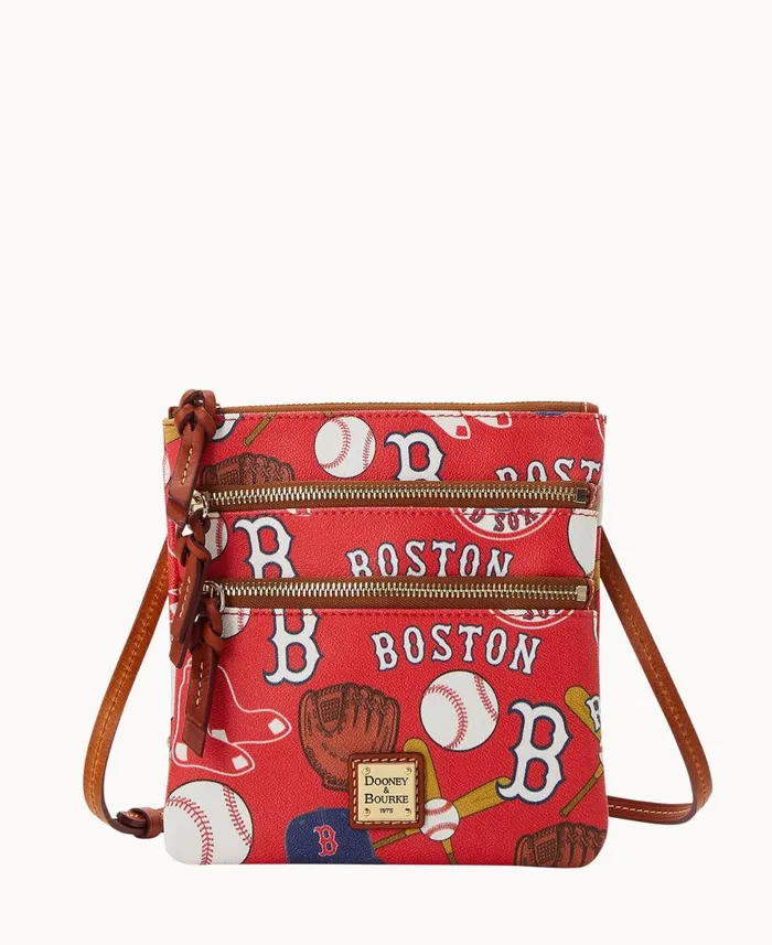 Dooney and Bourke Crossbodies MLB Red Sox N S Triple Zip Crossbody Red Sox 8211 WomenMen Dooney and Bourke Crossbodies MLB Red Sox N S Triple Zip Crossbody Red Sox 8211 WomenMen