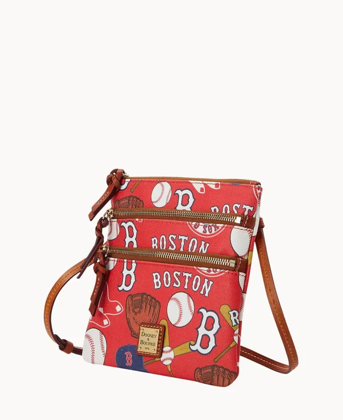 Dooney and Bourke Crossbodies MLB Red Sox N S Triple Zip Crossbody Red Sox 8211 WomenMen Dooney and Bourke Crossbodies MLB Red Sox N S Triple Zip Crossbody Red Sox 8211 WomenMen