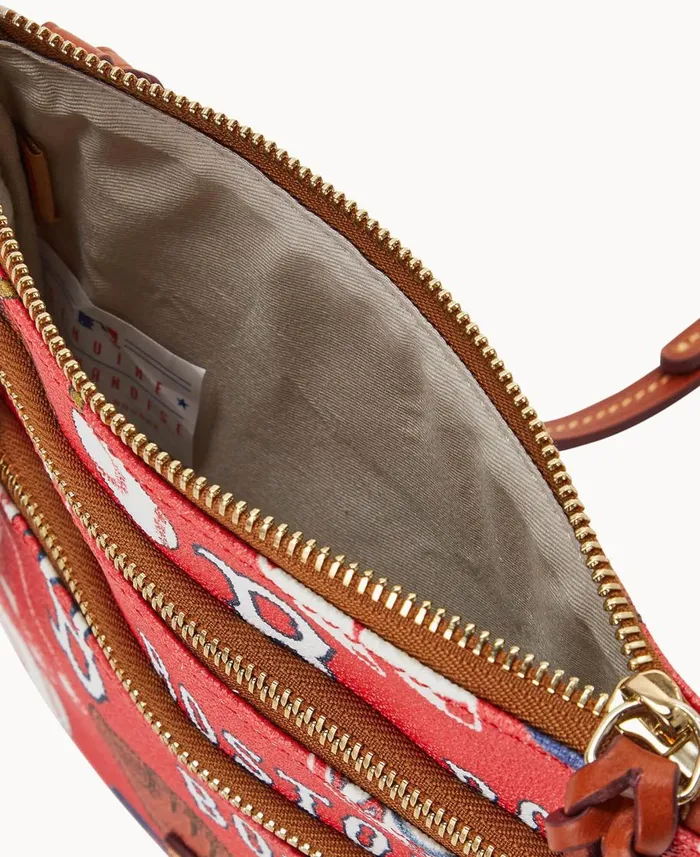 Dooney and Bourke Crossbodies MLB Red Sox N S Triple Zip Crossbody Red Sox 8211 WomenMen Dooney and Bourke Crossbodies MLB Red Sox N S Triple Zip Crossbody Red Sox 8211 WomenMen