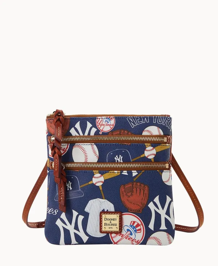 Dooney and Bourke Crossbodies MLB Yankees N S Triple Zip Crossbody Yankees 8211 WomenMen Dooney and Bourke Crossbodies MLB Yankees N S Triple Zip Crossbody Yankees 8211 WomenMen