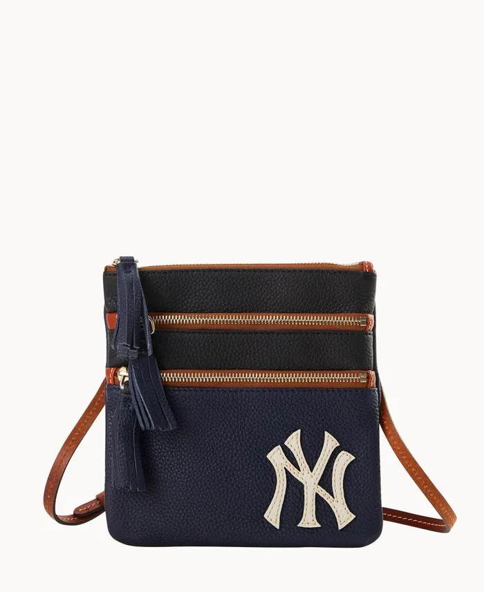 Dooney and Bourke Crossbodies MLB Yankees Triple Zip Crossbody Yankees 8211 WomenMen Dooney and Bourke Crossbodies MLB Yankees Triple Zip Crossbody Yankees 8211 WomenMen