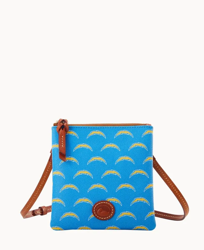 Dooney and Bourke Crossbodies NFL Chargers Small North South Top Zip Crossbody Chargers 8211 WomenMen Dooney and Bourke Crossbodies NFL Chargers Small North South Top Zip Crossbody Chargers 8211 WomenMen
