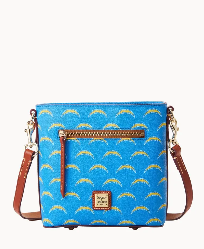 Dooney and Bourke Crossbodies NFL Chargers Small Zip Crossbody Chargers 8211 WomenMen Dooney and Bourke Crossbodies NFL Chargers Small Zip Crossbody Chargers 8211 WomenMen