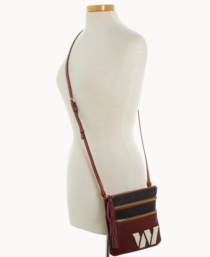 Dooney and Bourke Crossbodies NFL Commanders Triple Zip Crossbody Commanders 8211 WomenMen Dooney and Bourke Crossbodies NFL Commanders Triple Zip Crossbody Commanders 8211 WomenMen