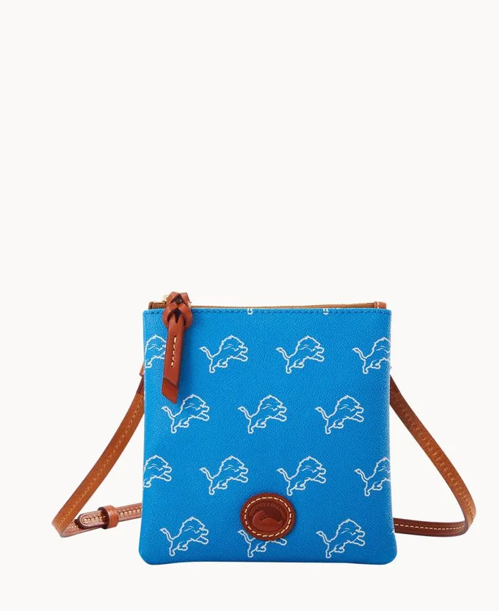 Dooney and Bourke Crossbodies NFL Lions Small North South Top Zip Crossbody Lions 8211 WomenMen Dooney and Bourke Crossbodies NFL Lions Small North South Top Zip Crossbody Lions 8211 WomenMen
