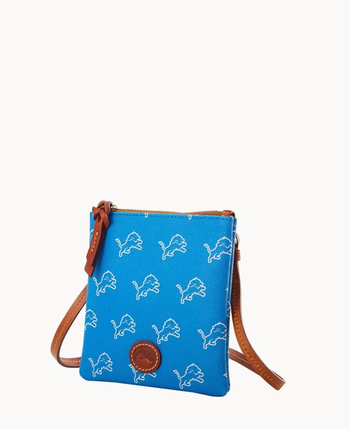 Dooney and Bourke Crossbodies NFL Lions Small North South Top Zip Crossbody Lions 8211 WomenMen Dooney and Bourke Crossbodies NFL Lions Small North South Top Zip Crossbody Lions 8211 WomenMen