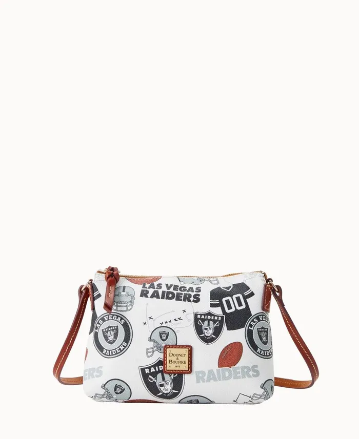 Dooney and Bourke Crossbodies NFL Raiders Crossbody Pouchette Raiders 8211 WomenMen Dooney and Bourke Crossbodies NFL Raiders Crossbody Pouchette Raiders 8211 WomenMen