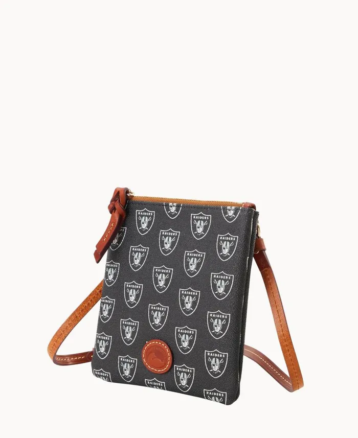 Dooney and Bourke Crossbodies NFL Raiders Small North South Top Zip Crossbody Raiders 8211 WomenMen Dooney and Bourke Crossbodies NFL Raiders Small North South Top Zip Crossbody Raiders 8211 WomenMen