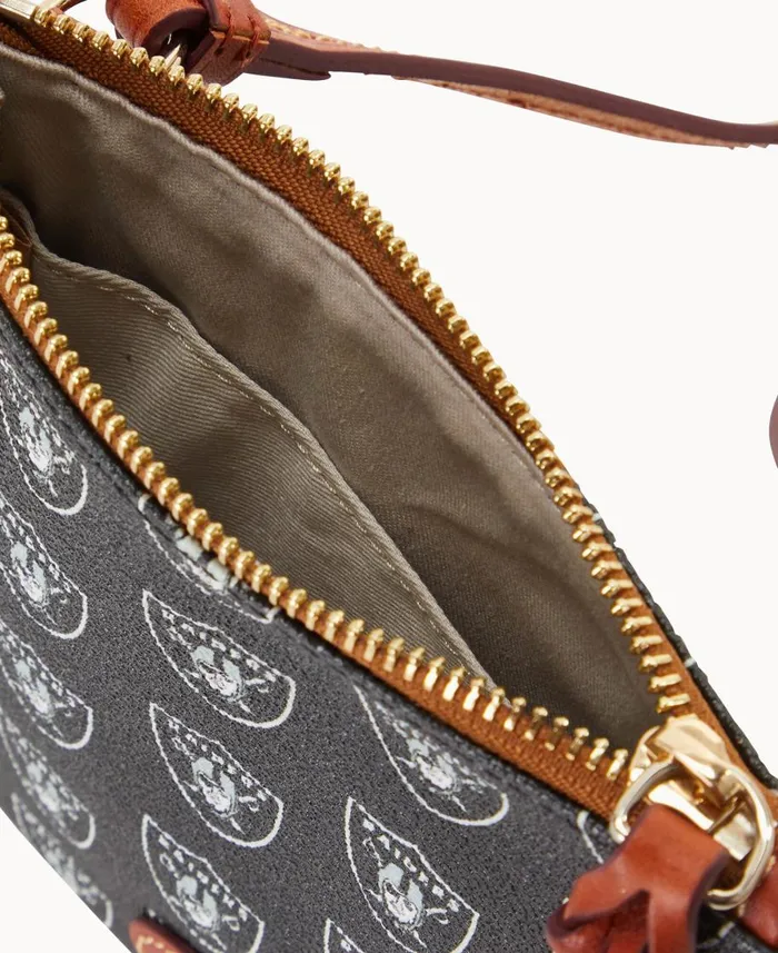 Dooney and Bourke Crossbodies NFL Raiders Small North South Top Zip Crossbody Raiders 8211 WomenMen Dooney and Bourke Crossbodies NFL Raiders Small North South Top Zip Crossbody Raiders 8211 WomenMen