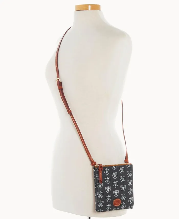 Dooney and Bourke Crossbodies NFL Raiders Small North South Top Zip Crossbody Raiders 8211 WomenMen Dooney and Bourke Crossbodies NFL Raiders Small North South Top Zip Crossbody Raiders 8211 WomenMen