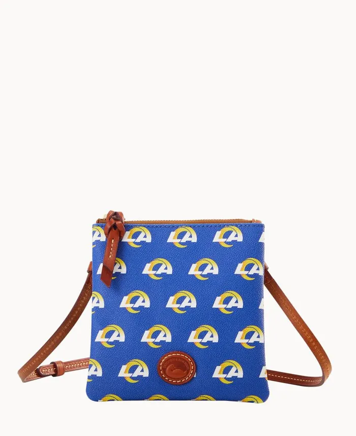 Dooney and Bourke Crossbodies NFL Rams Small North South Top Zip Crossbody Rams 8211 WomenMen Dooney and Bourke Crossbodies NFL Rams Small North South Top Zip Crossbody Rams 8211 WomenMen