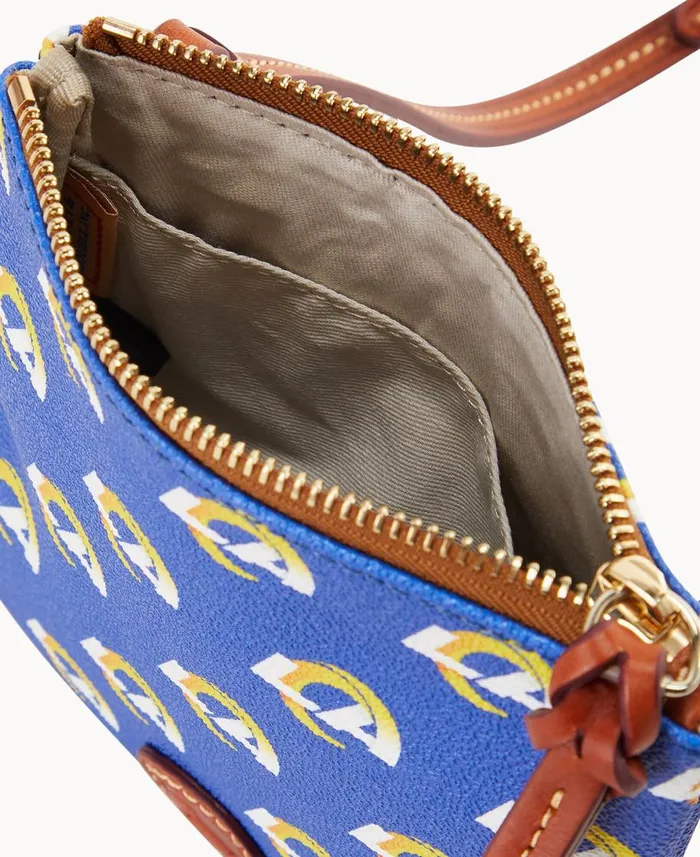 Dooney and Bourke Crossbodies NFL Rams Small North South Top Zip Crossbody Rams 8211 WomenMen Dooney and Bourke Crossbodies NFL Rams Small North South Top Zip Crossbody Rams 8211 WomenMen