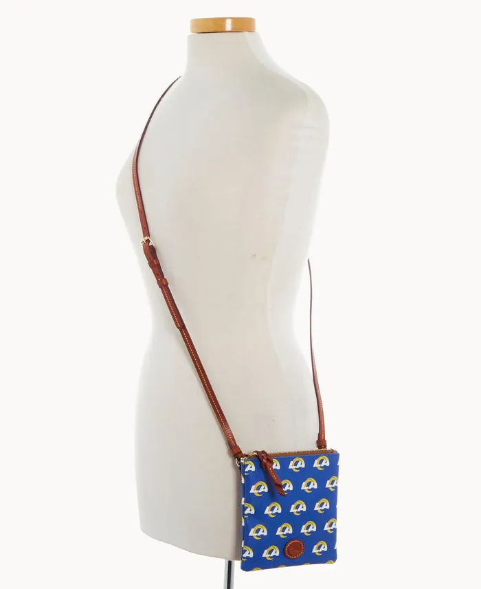 Dooney and Bourke Crossbodies NFL Rams Small North South Top Zip Crossbody Rams 8211 WomenMen Dooney and Bourke Crossbodies NFL Rams Small North South Top Zip Crossbody Rams 8211 WomenMen