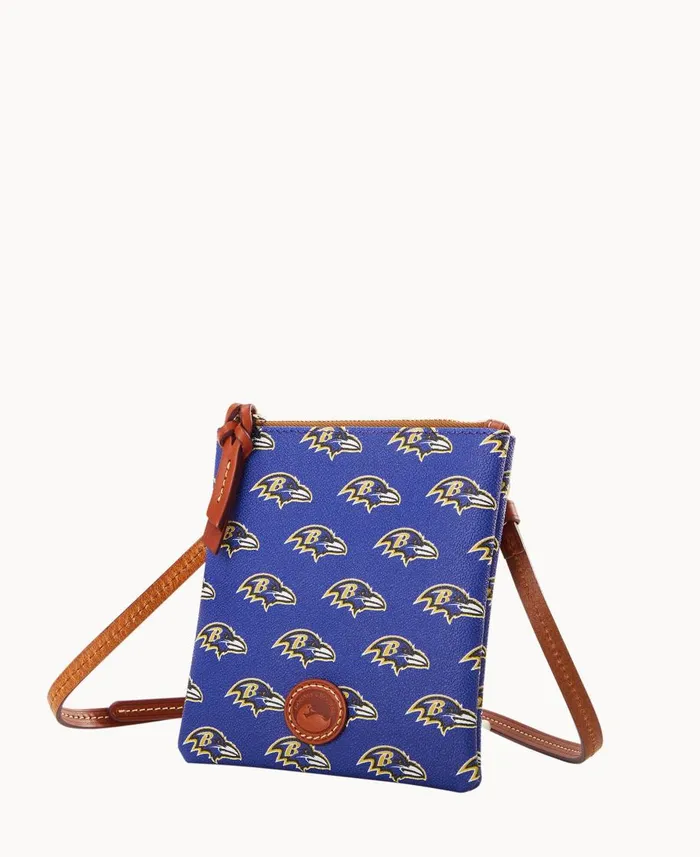 Dooney and Bourke Crossbodies NFL Ravens Small North South Top Zip Crossbody Ravens 8211 WomenMen Dooney and Bourke Crossbodies NFL Ravens Small North South Top Zip Crossbody Ravens 8211 WomenMen