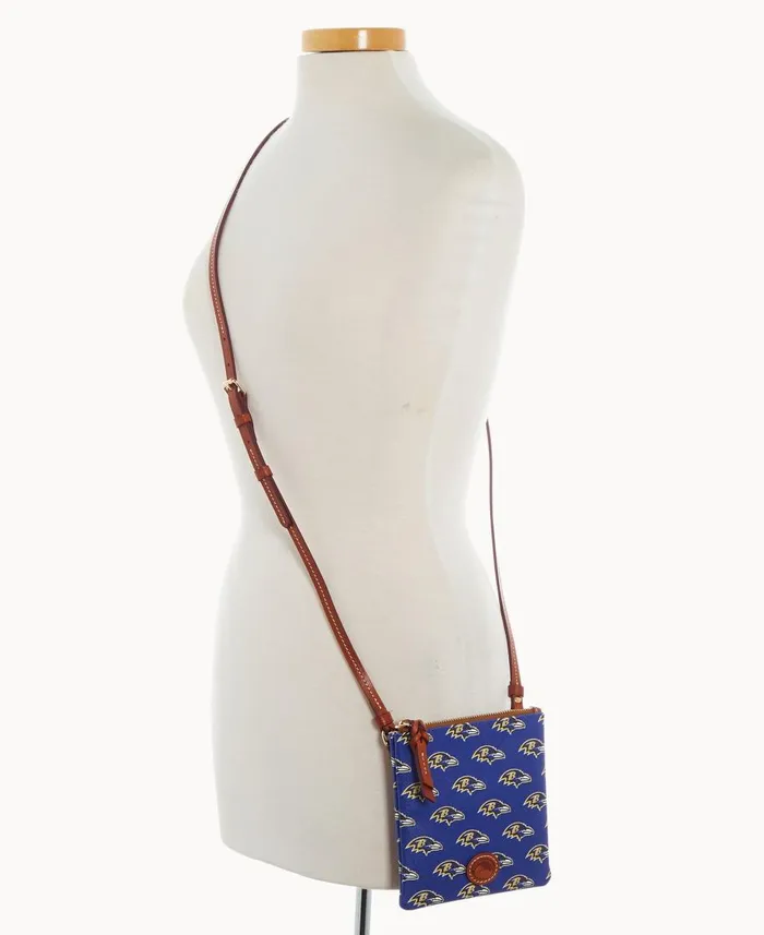 Dooney and Bourke Crossbodies NFL Ravens Small North South Top Zip Crossbody Ravens 8211 WomenMen Dooney and Bourke Crossbodies NFL Ravens Small North South Top Zip Crossbody Ravens 8211 WomenMen