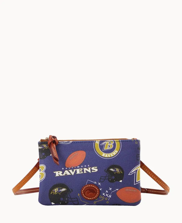 Dooney and Bourke Crossbodies NFL Ravens Top Zip Crossbody Ravens 8211 WomenMen Dooney and Bourke Crossbodies NFL Ravens Top Zip Crossbody Ravens 8211 WomenMen