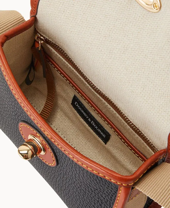 Dooney and Bourke Crossbodies Pebble Grain 18 Crossbody Black 8211 WomenMen