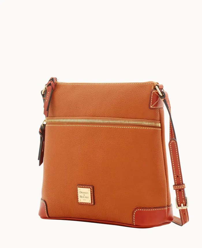 Dooney and Bourke Crossbodies Pebble Grain Crossbody Caramel 8211 WomenMen