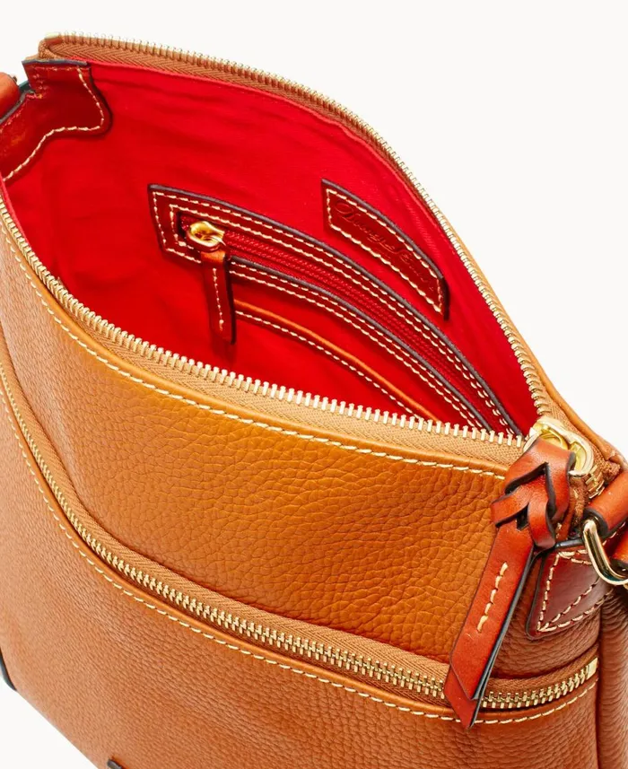 Dooney and Bourke Crossbodies Pebble Grain Crossbody Caramel 8211 WomenMen