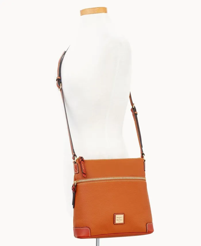 Dooney and Bourke Crossbodies Pebble Grain Crossbody Caramel 8211 WomenMen