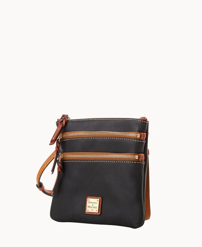 Dooney and Bourke Crossbodies Penrose Triple Zip Crossbody Black 8211 WomenMen