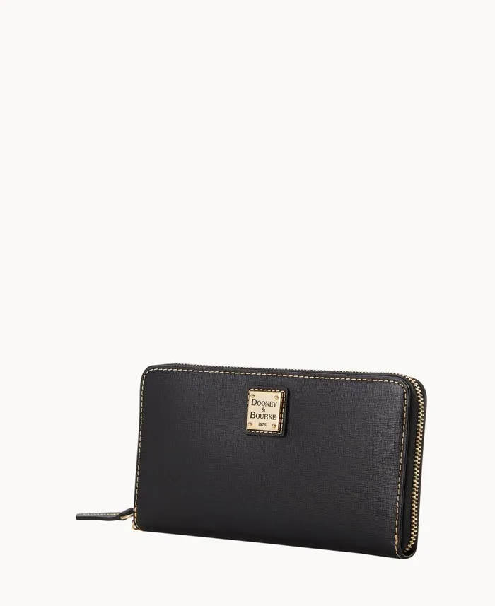 Dooney and Bourke Crossbodies Saffiano Large Zip Around Wristlet Crossbody Black 8211 WomenMen Dooney and Bourke Crossbodies Saffiano Large Zip Around Wristlet Crossbody Black 8211 WomenMen