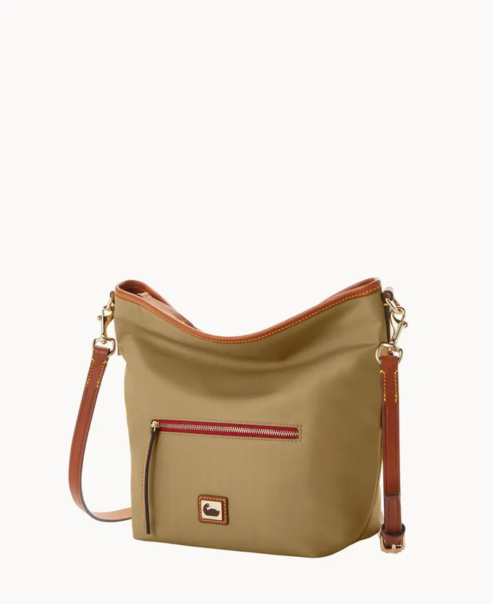 Dooney and Bourke Crossbodies Wayfarer Small Hobo Crossbody Taupe 8211 WomenMen Dooney and Bourke Crossbodies Wayfarer Small Hobo Crossbody Taupe 8211 WomenMen