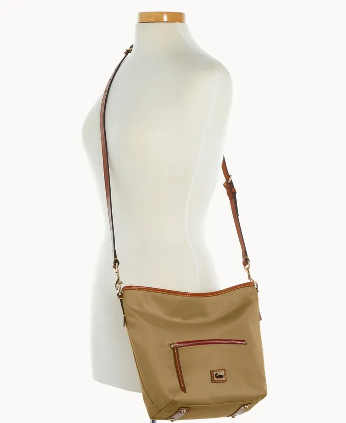 Dooney and Bourke Crossbodies Wayfarer Small Hobo Crossbody Taupe 8211 WomenMen Dooney and Bourke Crossbodies Wayfarer Small Hobo Crossbody Taupe 8211 WomenMen