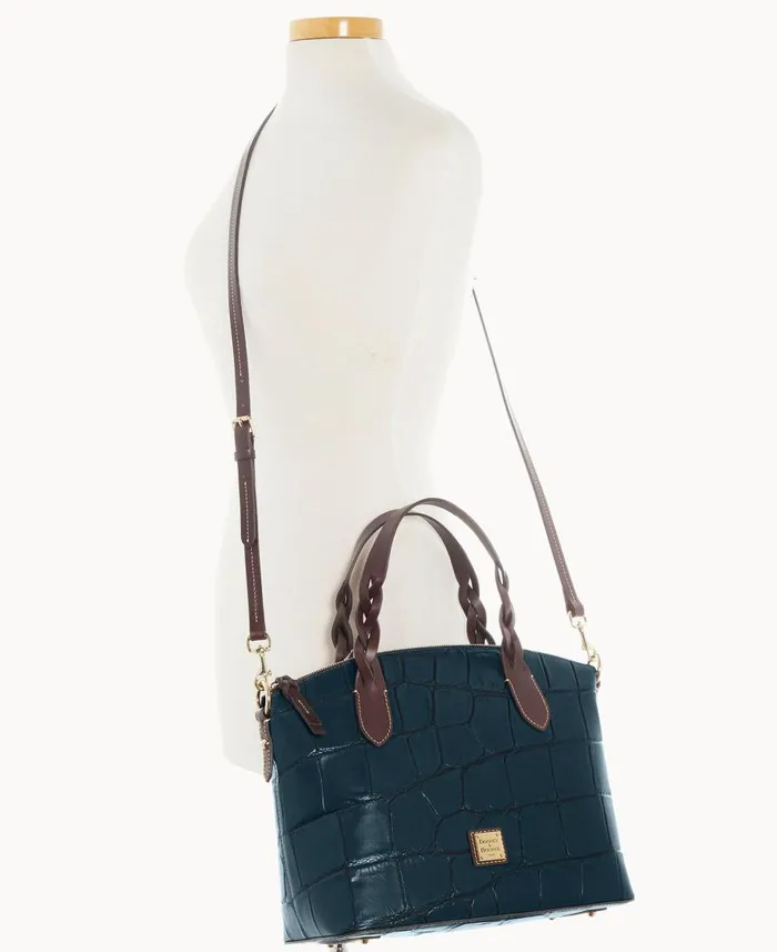 Dooney and Bourke Satchels Denison Celeste Satchel Deep Teal 8211 WomenMen
