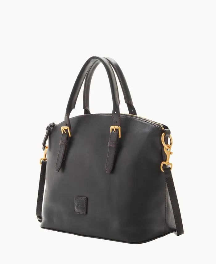 Dooney and Bourke Satchels Florentine Domed Satchel Black Black 8211 WomenMen Dooney and Bourke Satchels Florentine Domed Satchel Black Black 8211 WomenMen