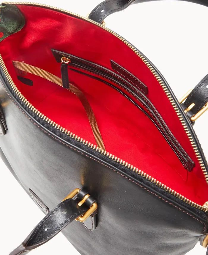 Dooney and Bourke Satchels Florentine Domed Satchel Black Black 8211 WomenMen Dooney and Bourke Satchels Florentine Domed Satchel Black Black 8211 WomenMen
