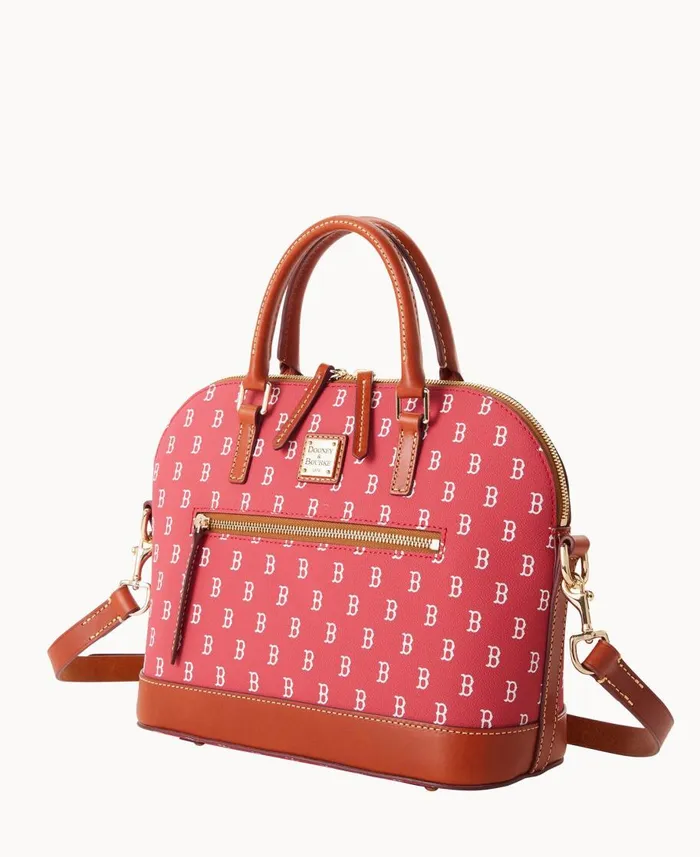 Dooney and Bourke Satchels MLB Red Sox Domed Zip Satchel Red Sox 8211 WomenMen Dooney and Bourke Satchels MLB Red Sox Domed Zip Satchel Red Sox 8211 WomenMen