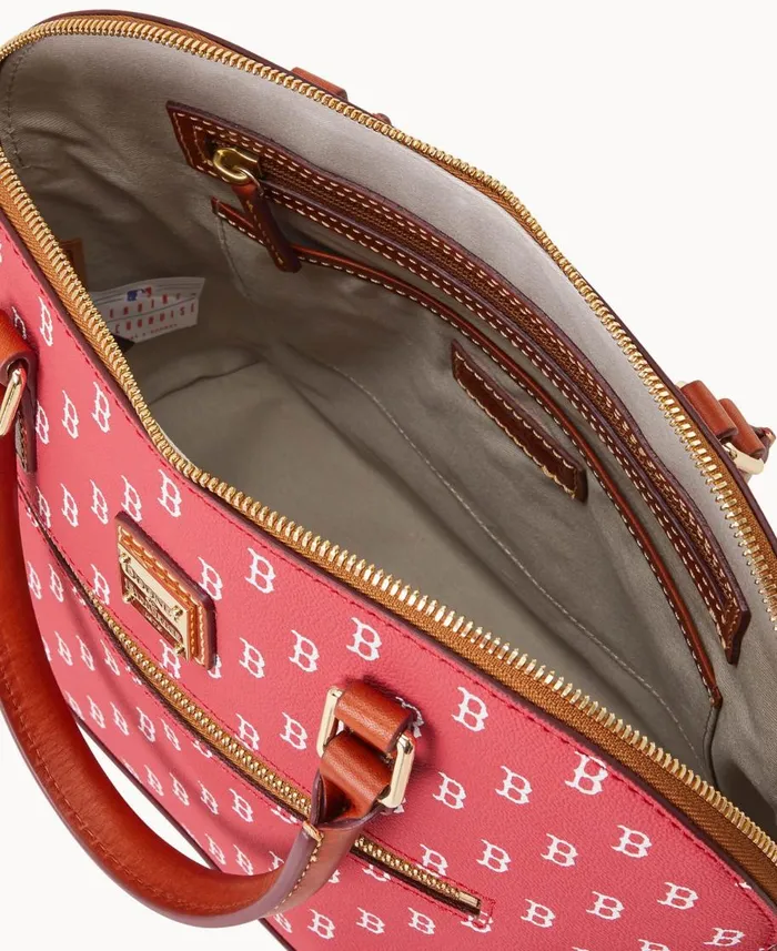 Dooney and Bourke Satchels MLB Red Sox Domed Zip Satchel Red Sox 8211 WomenMen Dooney and Bourke Satchels MLB Red Sox Domed Zip Satchel Red Sox 8211 WomenMen
