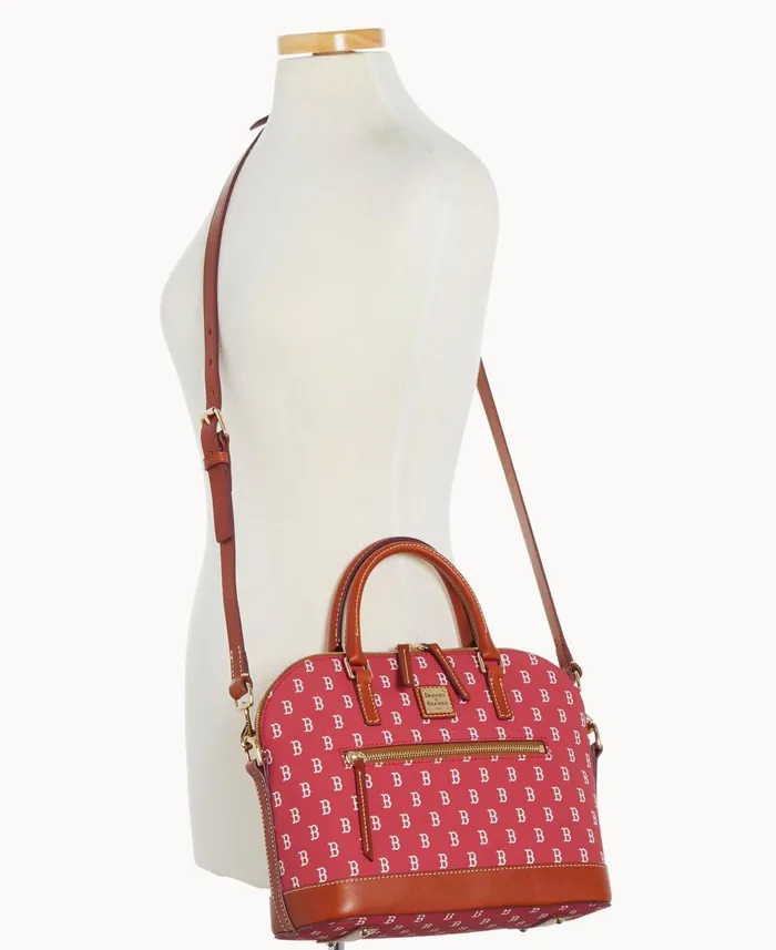 Dooney and Bourke Satchels MLB Red Sox Domed Zip Satchel Red Sox 8211 WomenMen Dooney and Bourke Satchels MLB Red Sox Domed Zip Satchel Red Sox 8211 WomenMen