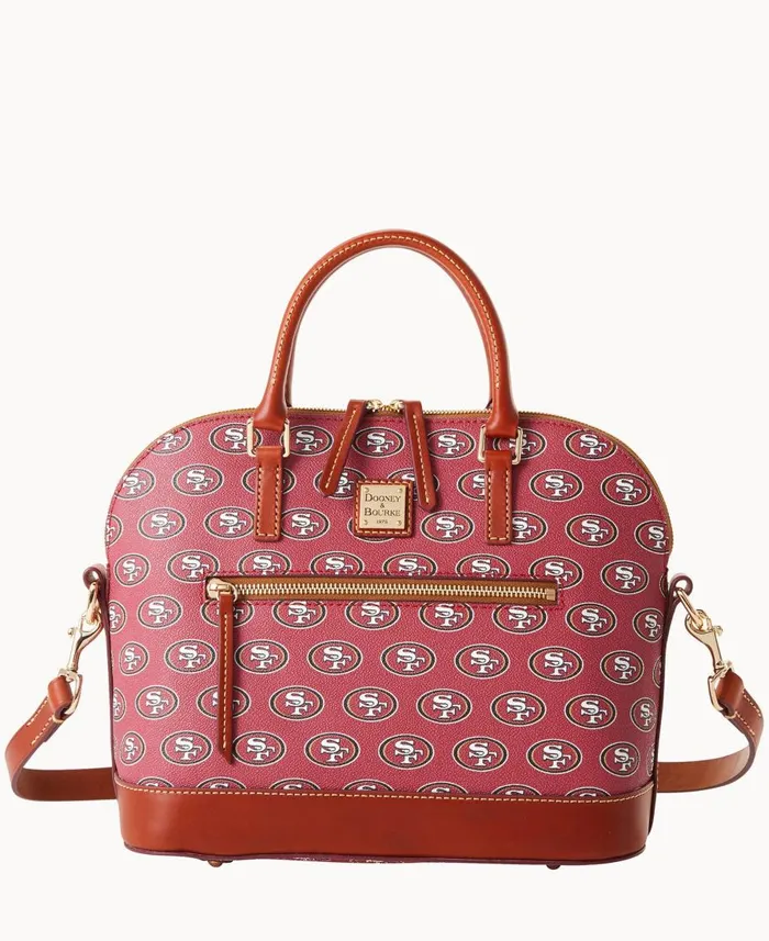 Dooney and Bourke Satchels NFL 49Ers Domed Zip Satchel 49ers 8211 WomenMen