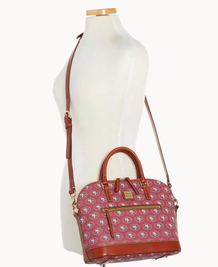 Dooney and Bourke Satchels NFL 49Ers Domed Zip Satchel 49ers 8211 WomenMen