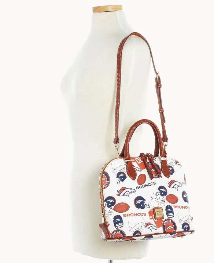 Dooney and Bourke Satchels NFL Broncos Zip Zip Satchel Broncos 8211 WomenMen