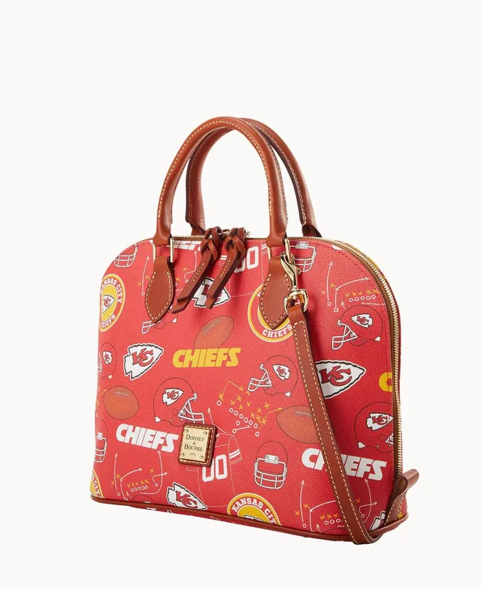 Dooney and Bourke Satchels NFL Chiefs Zip Zip Satchel Chiefs 8211 WomenMen