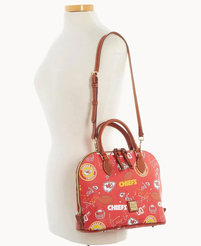 Dooney and Bourke Satchels NFL Chiefs Zip Zip Satchel Chiefs 8211 WomenMen