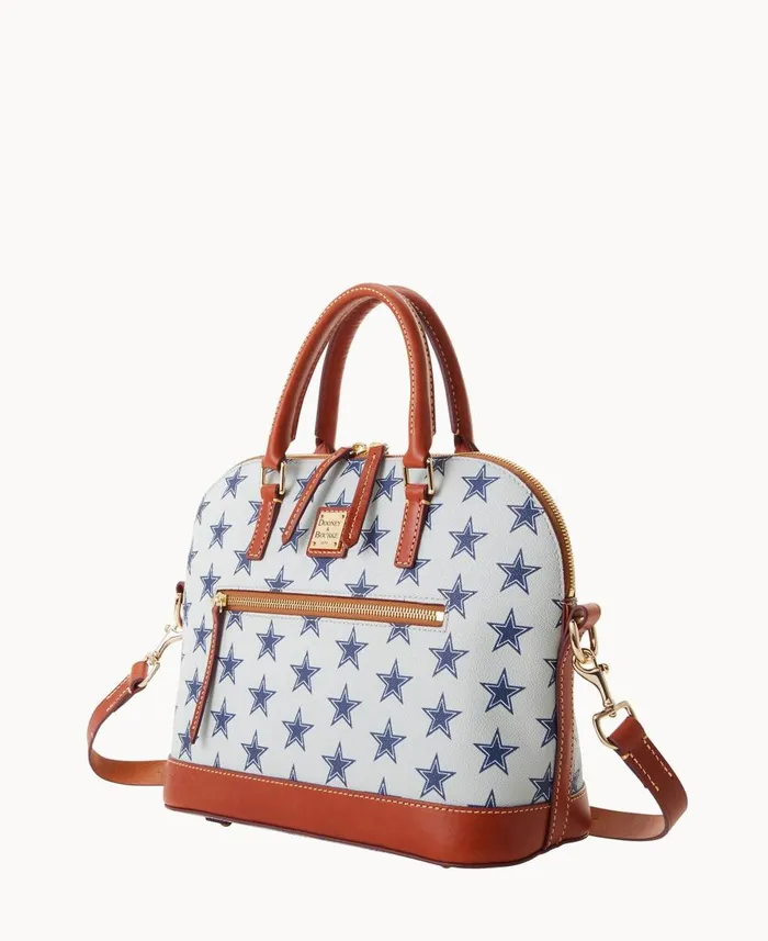Dooney and Bourke Satchels NFL Cowboys Domed Zip Satchel Cowboys 8211 WomenMen