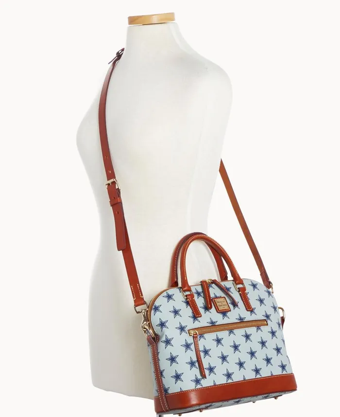 Dooney and Bourke Satchels NFL Cowboys Domed Zip Satchel Cowboys 8211 WomenMen