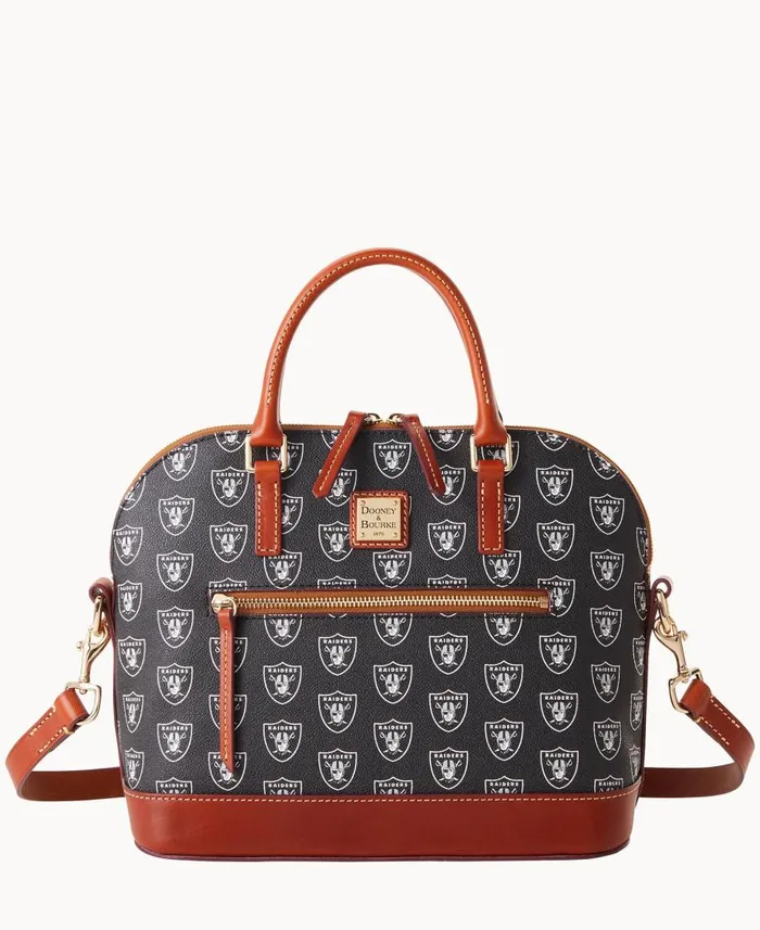 Dooney and Bourke Satchels NFL Raiders Domed Zip Satchel Raiders 8211 WomenMen Dooney and Bourke Satchels NFL Raiders Domed Zip Satchel Raiders 8211 WomenMen
