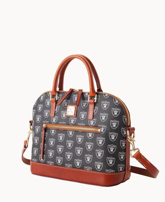 Dooney and Bourke Satchels NFL Raiders Domed Zip Satchel Raiders 8211 WomenMen Dooney and Bourke Satchels NFL Raiders Domed Zip Satchel Raiders 8211 WomenMen