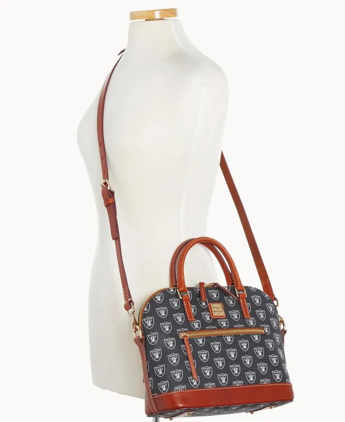 Dooney and Bourke Satchels NFL Raiders Domed Zip Satchel Raiders 8211 WomenMen Dooney and Bourke Satchels NFL Raiders Domed Zip Satchel Raiders 8211 WomenMen