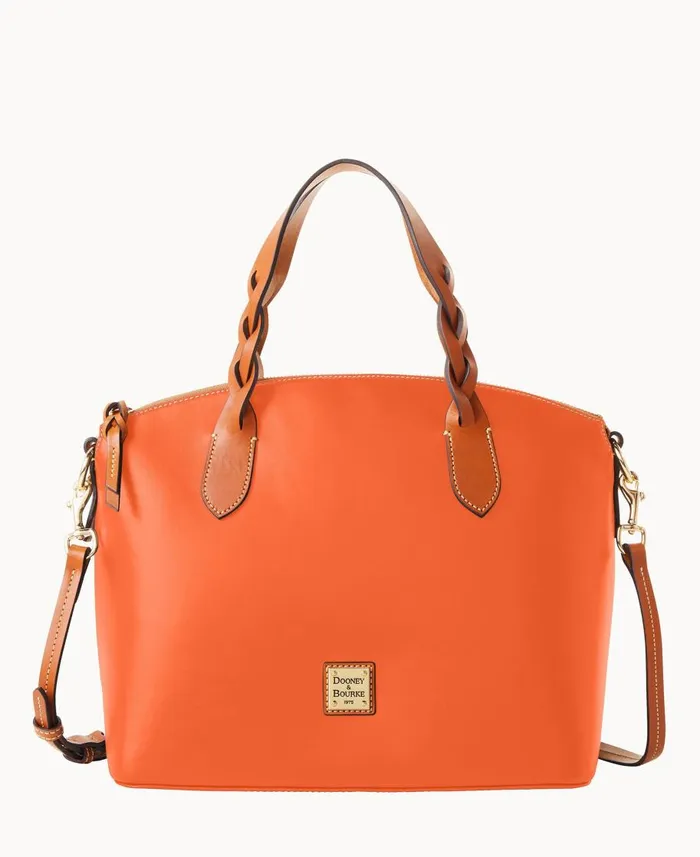 Dooney and Bourke Satchels Wexford Leather Celeste Satchel Coral 8211 WomenMen Dooney and Bourke Satchels Wexford Leather Celeste Satchel Coral 8211 WomenMen