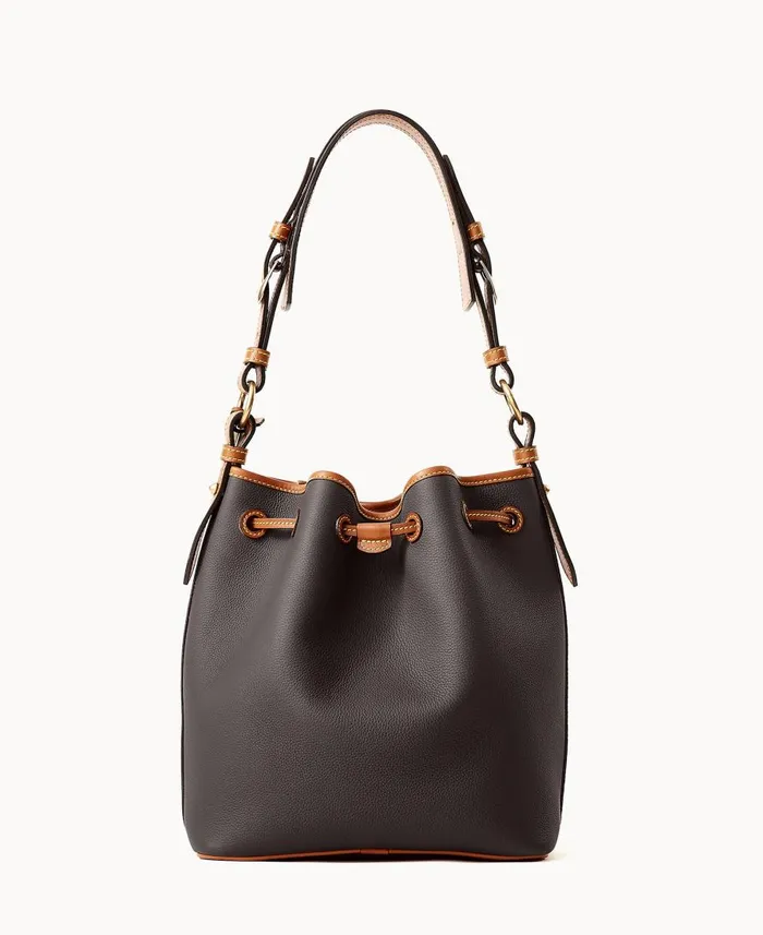 Dooney and Bourke Shoulder Bags All Weather Leather 30 Drawstring 25 Black 8211 WomenMen Dooney and Bourke Shoulder Bags All Weather Leather 30 Drawstring 25 Black 8211 WomenMen