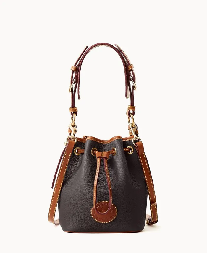 Dooney and Bourke Shoulder Bags All Weather Leather 30 Mini Drawstring 17 Black 8211 WomenMen Dooney and Bourke Shoulder Bags All Weather Leather 30 Mini Drawstring 17 Black 8211 WomenMen