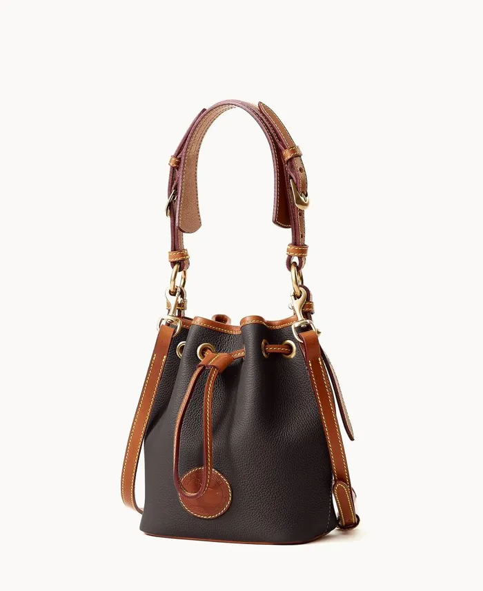 Dooney and Bourke Shoulder Bags All Weather Leather 30 Mini Drawstring 17 Black 8211 WomenMen Dooney and Bourke Shoulder Bags All Weather Leather 30 Mini Drawstring 17 Black 8211 WomenMen