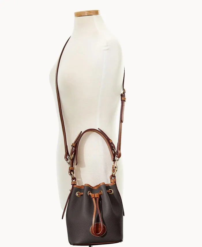 Dooney and Bourke Shoulder Bags All Weather Leather 30 Mini Drawstring 17 Black 8211 WomenMen Dooney and Bourke Shoulder Bags All Weather Leather 30 Mini Drawstring 17 Black 8211 WomenMen