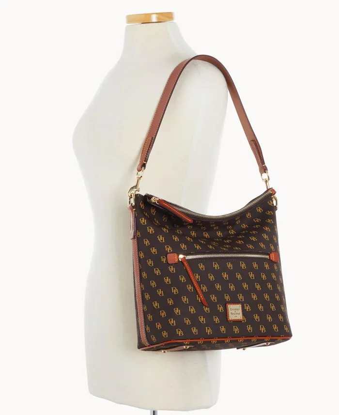 Dooney and Bourke Shoulder Bags Gretta Large Sac Brown Tmoro 8211 WomenMen